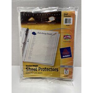 Avery Standard Weight Sheet Protector 25 Count New